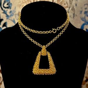 Vintage Sarah Coventry Buckle Statement Necklace